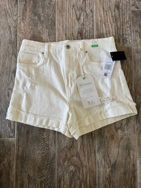 Celebrity Pink RE generation White Distressed Jean Shorts